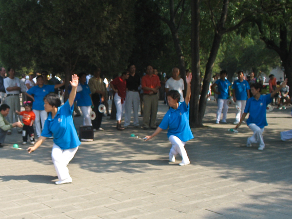 Chinese Tai Chi dancers