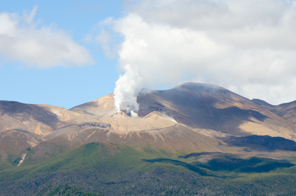 Steaming mountain