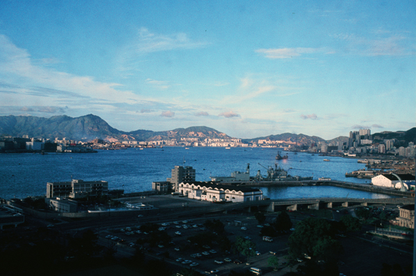 Hong Kong Harbor from hotel