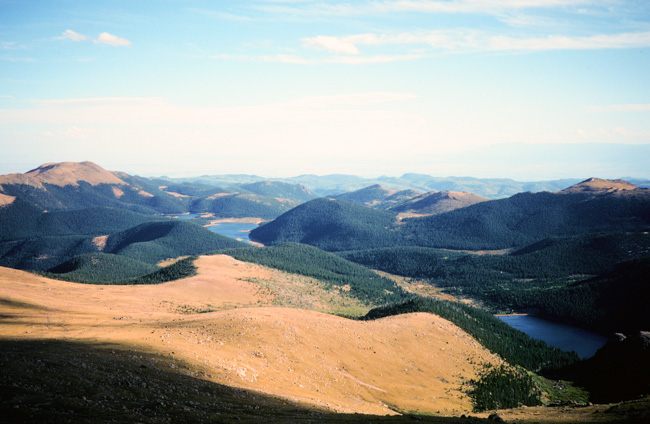 View south from Pikes Peak