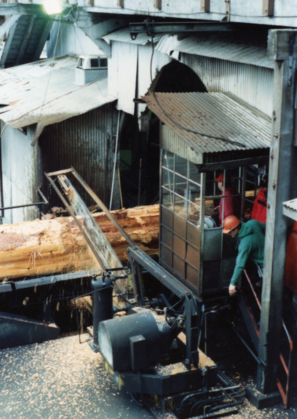 Removing bark