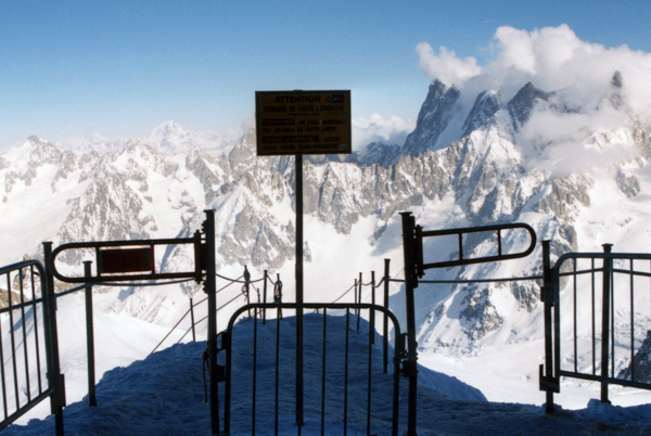 Entrance to Vallee Blanche