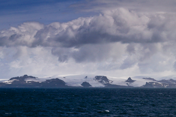 Antarctica land fall