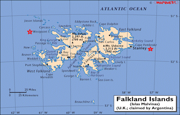 Falklands Islands Map
