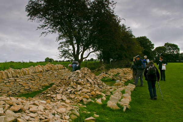 Stone wall repair