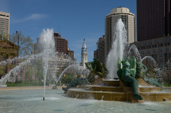 Philadelphia City Hall and Fountain