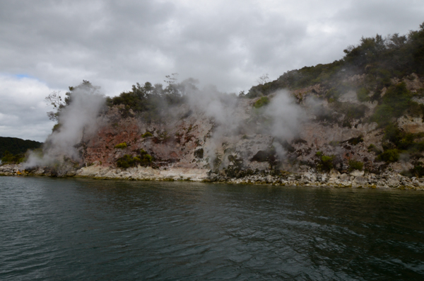 Lake Rotomahana Steaming Cliffs