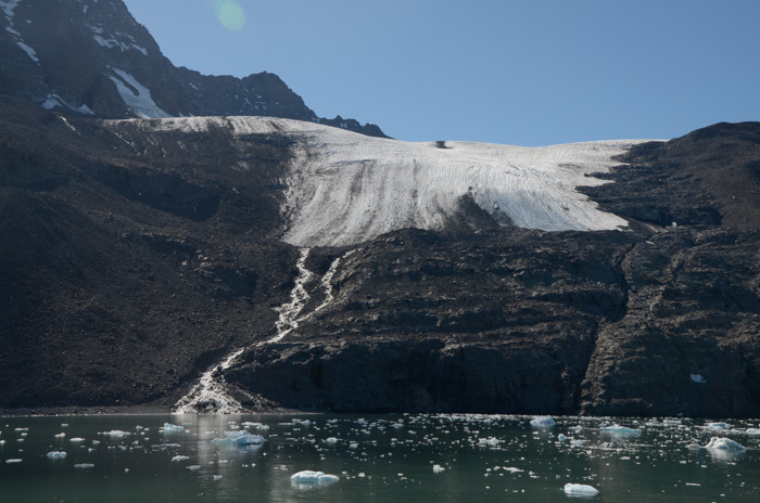 Melting glacier