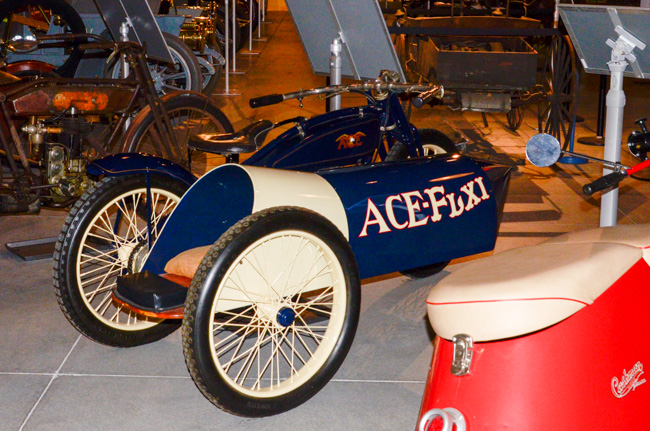 Ace motorcycle with sidecar