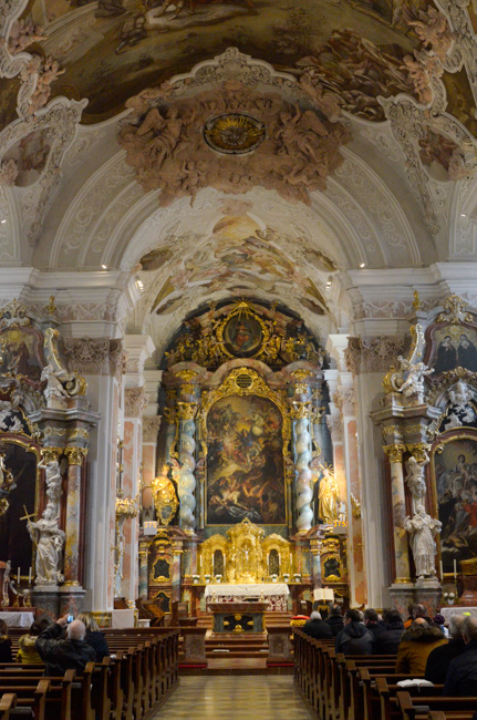 Interior St Michael's church, Metten Abbey