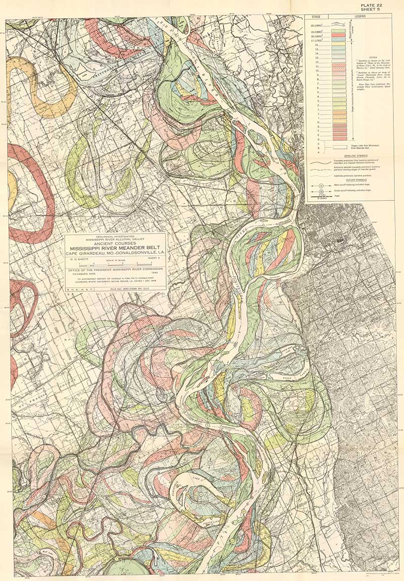 Mississippi River Meander Map
