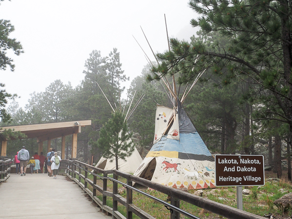 Lakota tepee display