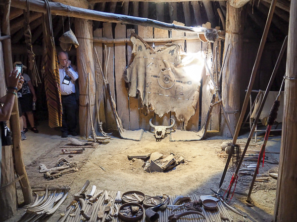 Earth lodge interior