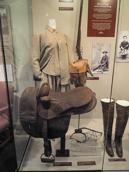 Marquise de Mores riding equipment