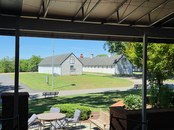 Stables from the house
