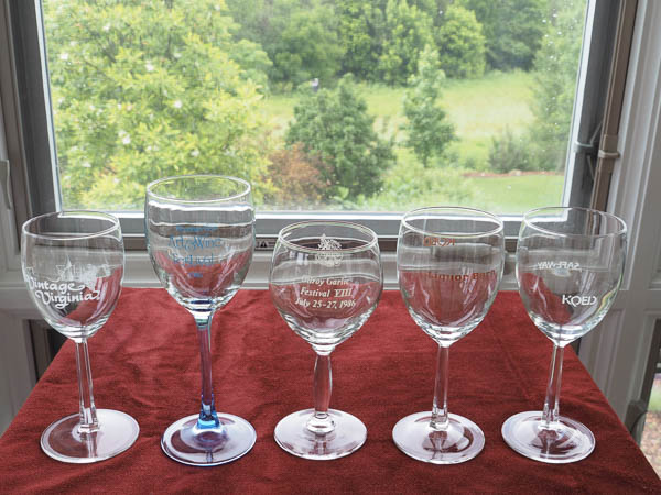 Festival wine glasses